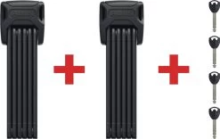 Abus BORDO XPlus™ 6000K/90 Black SH TwinSet