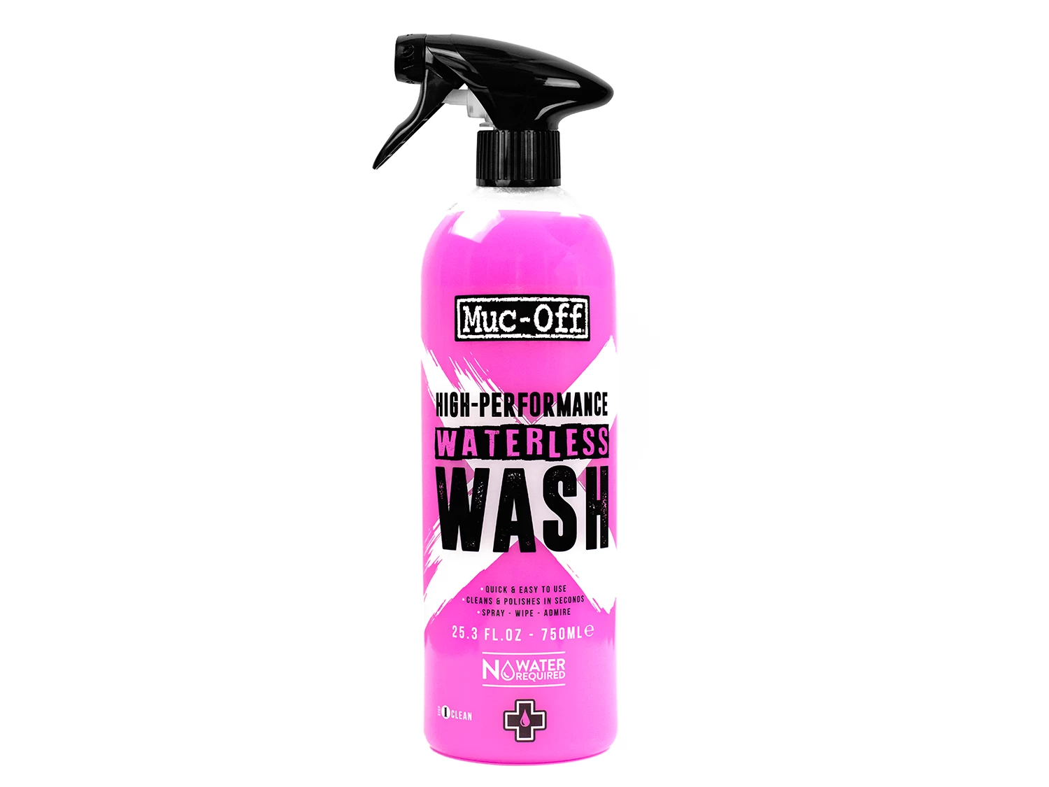Muc-Off MUC OFF HIGH PERFORMANCE WATERLESS WASH 750ML 3 Muc-Off MUC OFF HIGH PERFORMANCE WATERLESS WASH 750ML